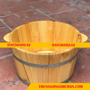 Chậu ngâm chân bằng gỗ