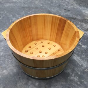 Đặc điểm của bồn massage ngâm chân bằng gỗ thông