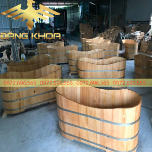 Bồn Tắm Gỗ Nhỏ Mini