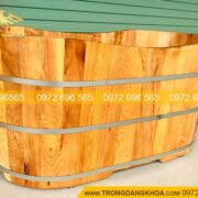 Bồn Tắm Gỗ Pơ Mu 110cm