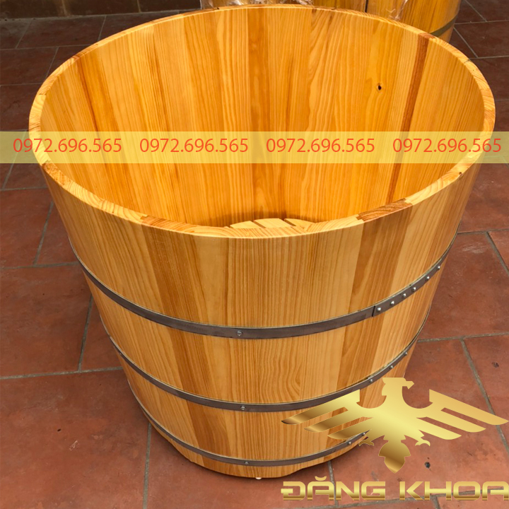 Bồn Tắm Gỗ Thông Tròn