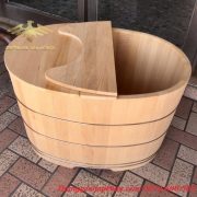 bồn tắm gỗ tròn