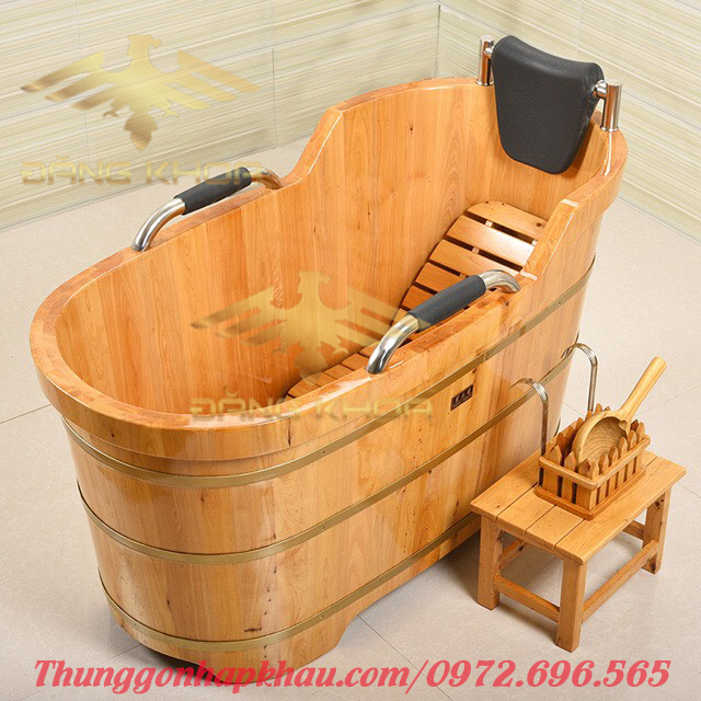 bồn tắm gỗ