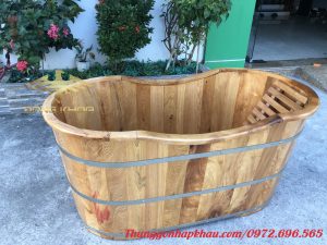 bồn tắm gỗ
