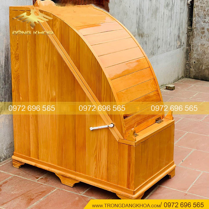 BỒN TẮM GỖ SỒI XÔNG HƠI TẠI NHÀ