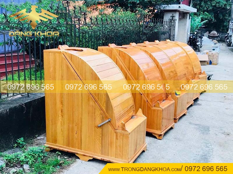 BỒN TẮM GỖ SỒI XÔNG HƠI TẠI NHÀ