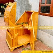 BỒN TẮM GỖ SỒI XÔNG HƠI TẠI NHÀ