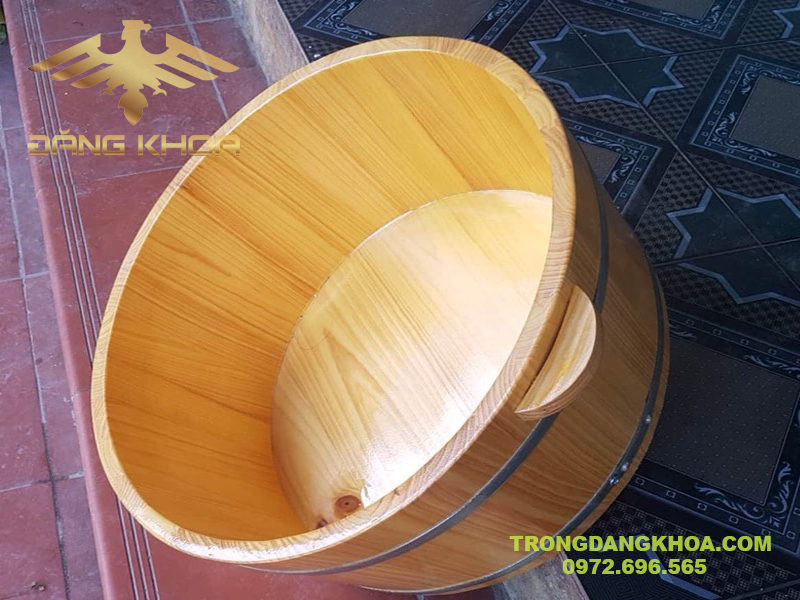 Kích thước của chậu gỗ ngâm chân
