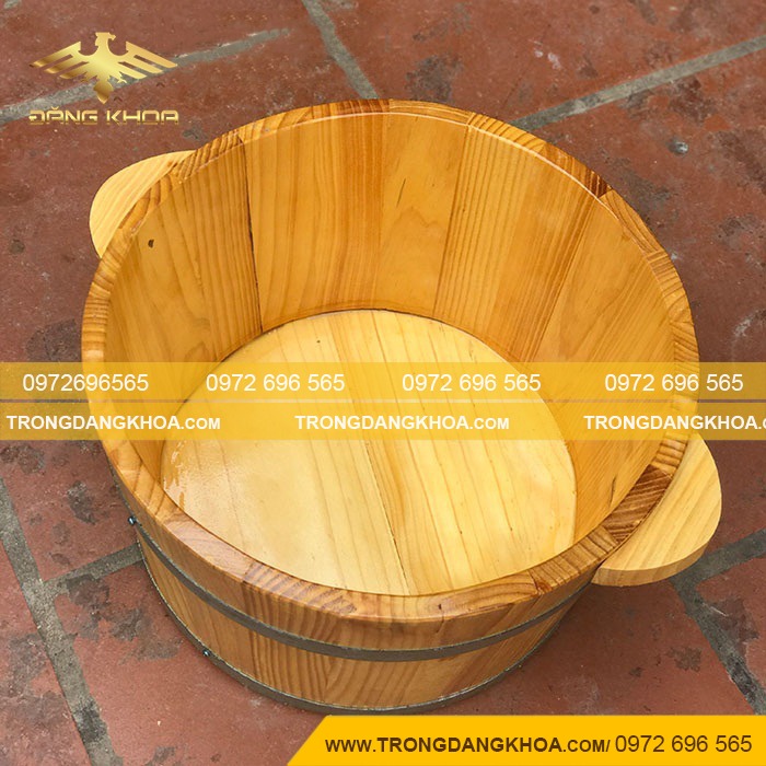 chậu ngâm chân gỗ sồi